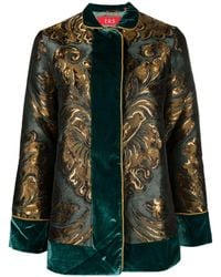 F.R.S For Restless Sleepers - Patterned-jacquard Velour Jacket - Lyst