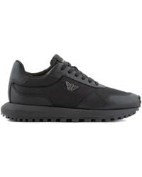 Emporio Armani - Logo Sneakers - Lyst