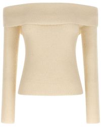 Rick Owens - Wool Off-Shoulder Sweater - Lyst
