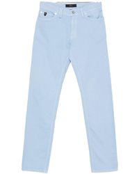 Brioni - Five-Pocket Logo-Patch Jeans - Lyst