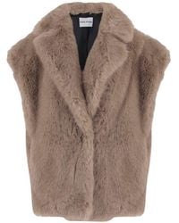 Stand Studio - Kinley Faux Fur Vest - Lyst