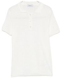 Base London - Linen And Cotton Blend Polo Shirt - Lyst