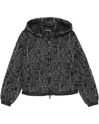 Emporio Armani - Allover Logo Nylon Blouson Jacket - Lyst
