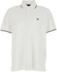 Emporio Armani - Logo Cotton Polo Shirt - Lyst