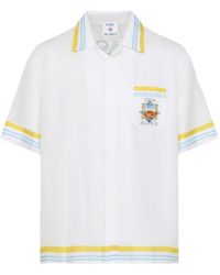 CASABLANCA - Flower Court Icon Shirt - Lyst