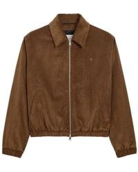 Ami Paris - Velvet Cotton Blouson Jacket - Lyst