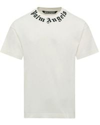 Palm Angels - Logo Cotton T-Shirt - Lyst