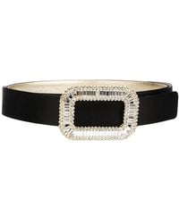Roger Vivier - Pilgrim Satin Belt - Lyst