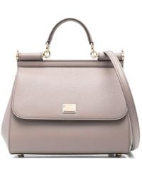 Dolce & Gabbana - Sicily Large Leather Handbag - Lyst