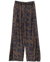 Loewe - Paula's Ibiza Printed Silk Trousers - Lyst