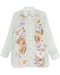 Zimmermann - Coco Printed Silk Shirt - Lyst