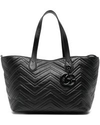 Gucci - Gg Marmont Leather Tote Bag - Lyst