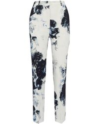 Alexander McQueen - Printed Cady Trousers - Lyst