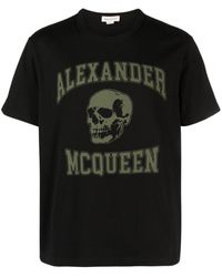 Alexander McQueen - Logo Organic Cotton T-shirt - Lyst