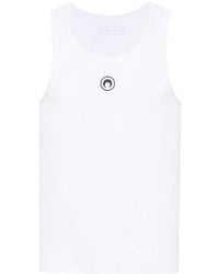 Marine Serre - Logo Organic Cotton Tank Top - Lyst