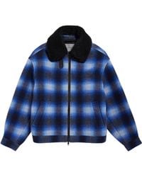Balenciaga - Flannel Bomber Jacket - Lyst