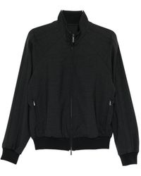 Emporio Armani - Wool Blend Bomber Jacket - Lyst