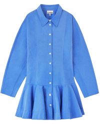 Ganni - Shirt Dress - Lyst