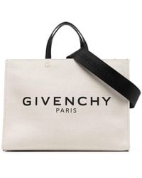 Givenchy - G-tote Medium Canvas Tote Bag - Lyst