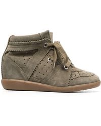 Isabel Marant - Bobby Leather Sneakers - Lyst