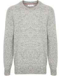 Brunello Cucinelli - Wool Crewneck Sweater - Lyst