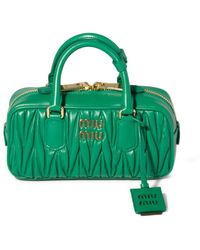 Miu Miu - Matelassé Leather Tote Bag - Lyst