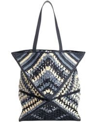 Loewe - Puzzle Fold Xl Rafia Tote Bag - Lyst