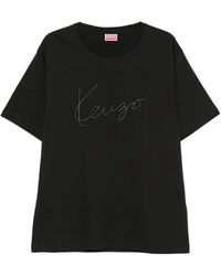 KENZO - Gots Cotton T-Shirt - Lyst