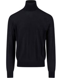 Saint Laurent - Wool Turtle-Neck Sweater - Lyst