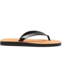 The Row - City Leather Flip Flops - Lyst
