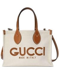 Gucci - Borsa Shopping Con Stampa Misura Mini - Lyst