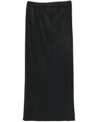 Pleats Please Issey Miyake - Pleated Long Skirt - Lyst