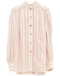 Chloé - Striped Silk Shirt - Lyst