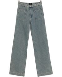 A.P.C. - Victoria Jeans With Patch Pockets - Lyst