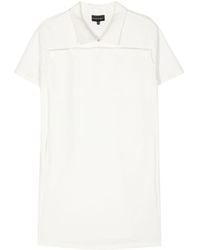 Emporio Armani - Cotton Shirt Dress - Lyst