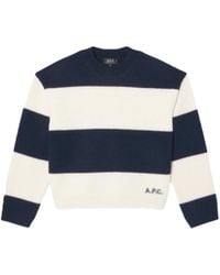 A.P.C. - Penny Striped Sweater - Lyst