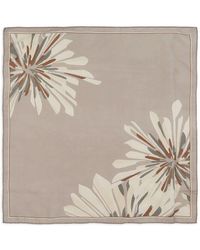 Brunello Cucinelli - Printed Silk Foulard - Lyst