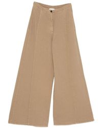 forte_forte - Cotton Wide-Leg Trousers - Lyst