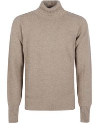 Drumohr - Turtleneck Thin Wool Long Sleeves Sweather - Lyst