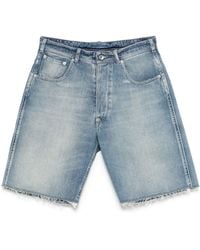 Maison Margiela - Denim Buckle Bermuda Shorts - Lyst