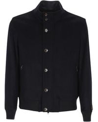 ONTHEBUND - Button-Up Bomber Jacket - Lyst