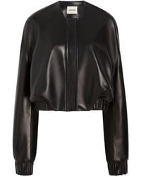 KHAITE - Cordan Leather Jacket - Lyst