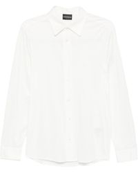 Emporio Armani - Cotton Blend Shirt - Lyst