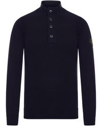 Stone Island - Wool Turtle-Neck Sweater - Lyst