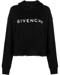 Givenchy - Cotton Logo-Print Hoodie - Lyst