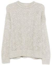 Brunello Cucinelli - Wool Blend Crewneck Sweater - Lyst