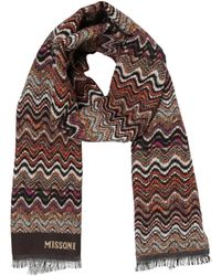 Missoni - Zigzag-Pattern Knit Fringed Scarf - Lyst