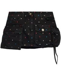 The Attico - Denim Skirt - Lyst