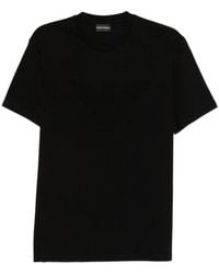 Emporio Armani - Textured Finish T-Shirt - Lyst