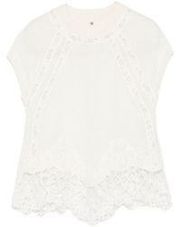 Ermanno Scervino - Cashmere Lace Top - Lyst